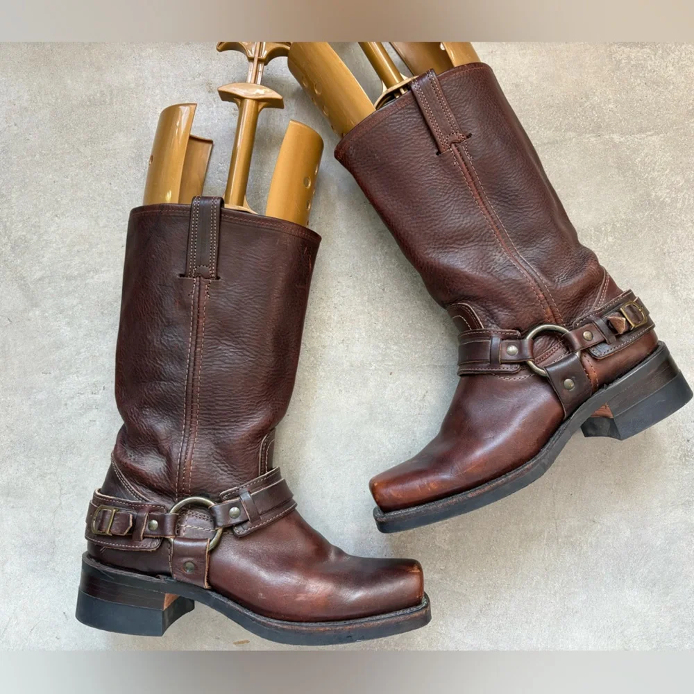 FRYE πΊπΈ Belted Harness Boots πΊπΈ - Picture 14 of 16